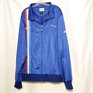 David Carey Originals Ford Mustang Car Club Show Blue Zip-up Jacket Size 2XL